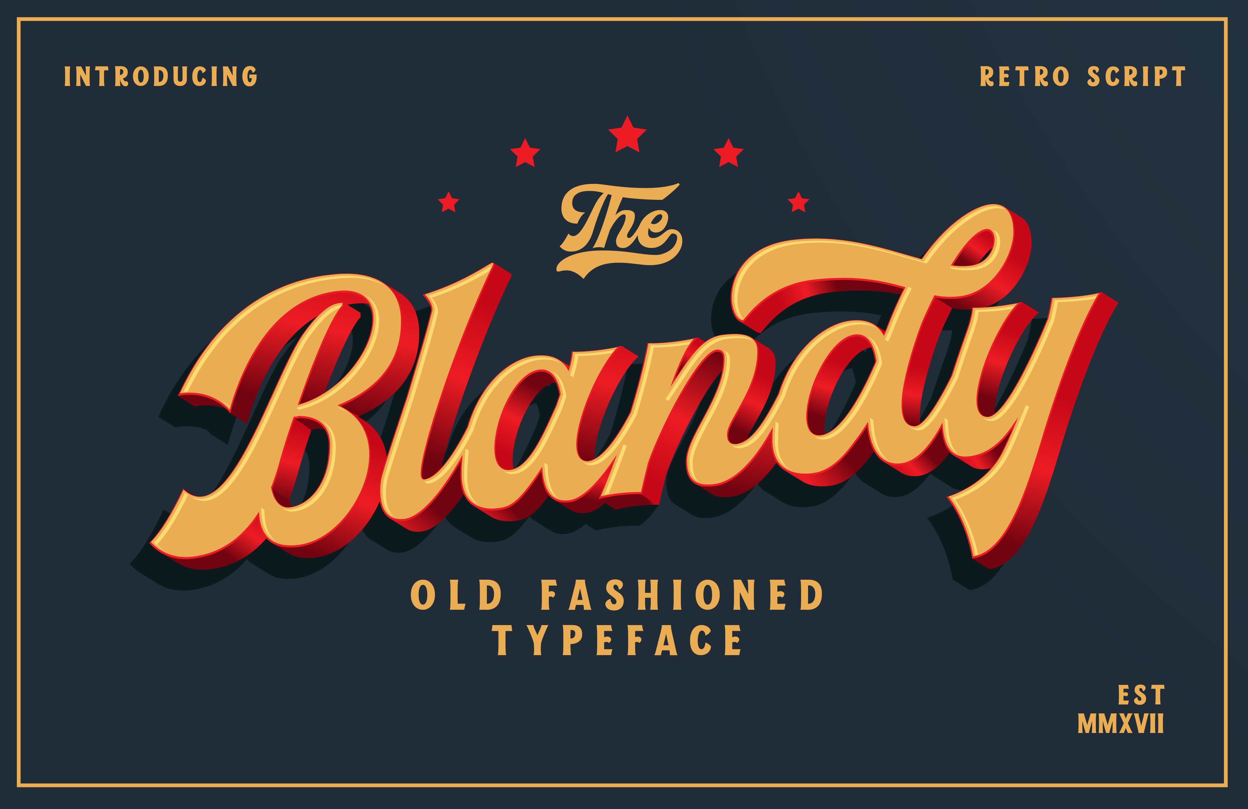 Blandy: The Vintage Script Font for Bold Marketing