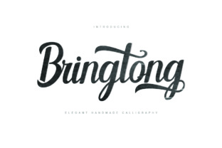 Bringtong: A Script Font for Bold Branding