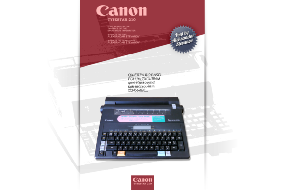 Canon TypeStar 210: A Retro Handwritten Font for Bold Campaigns