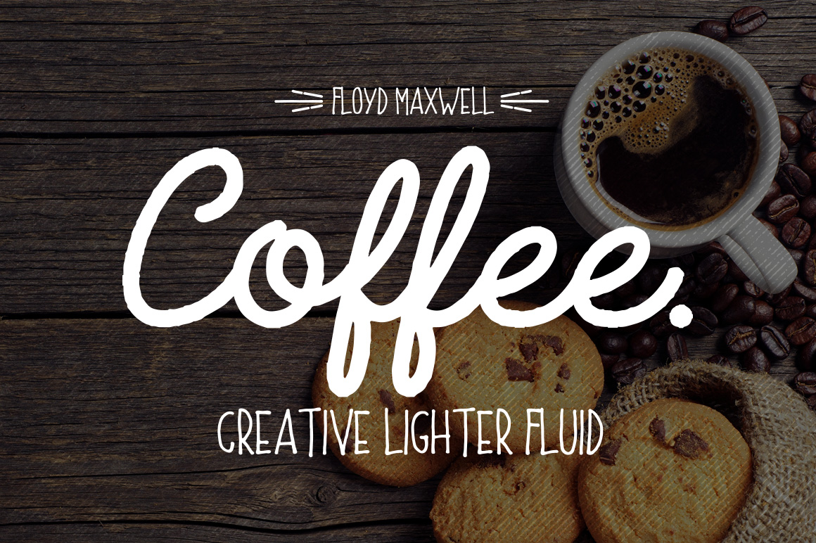 Coffee Font Extras Typeface for Branding