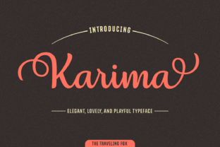 Karima Script Font for Handmade Brands