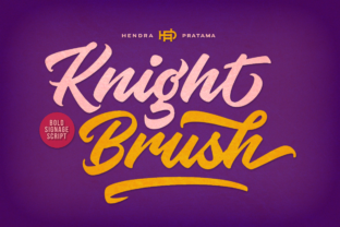 Knight Brush: A Bold Script Font for Makers
