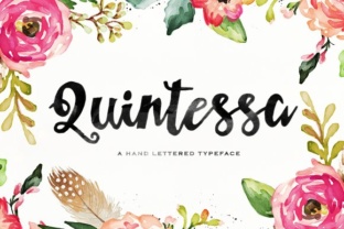 Quintessa: A Handwritten Font for Crafters