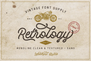 Retrology: A Retro Monoline Typeface for Modern Branding