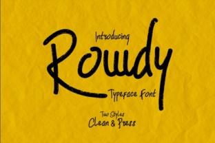 Rowdy: A Modern Handwritten Font for Web Design