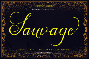 Sauvage: A Modern Script Font for Editorial Design