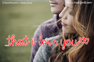 That I Love You Font: A Gentle Script for Editorial Design