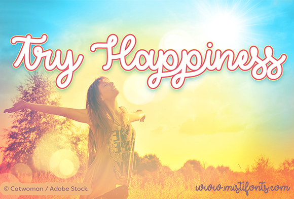 Try Happiness: A Script Font for Editorial Calm