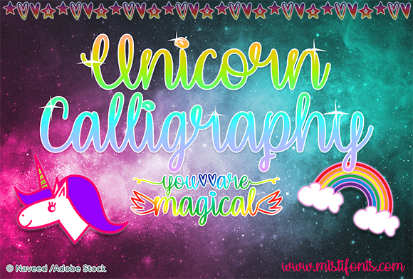 Unicorn Calligraphy Font for Branding